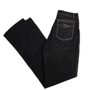 VINTAGE 80s dark wash high waist western Gloria Vanderbilt straight leg jeans 27